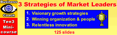 3 STRATEGIES of MARKET LEADERS (Ten3 Mini-course)