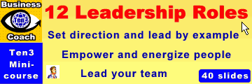 12 Leadership Roles (Ten3 Mini-course)