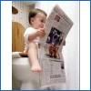 Baby Reading a Newspaper